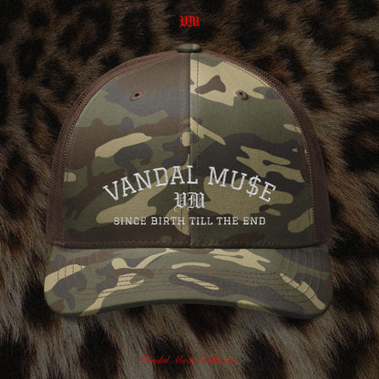 VandalMu$e Embroidered Camouflage Hat