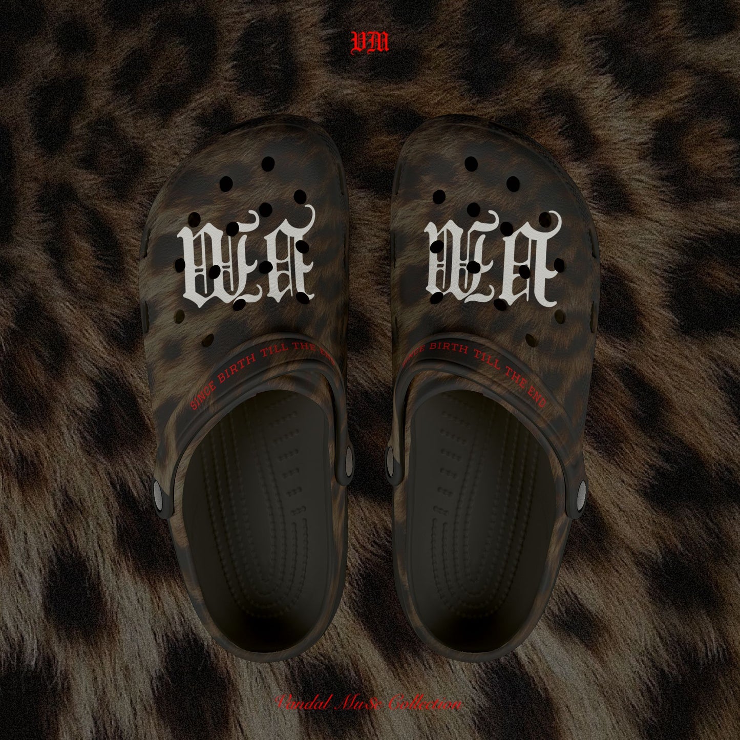 VandalMu$e Leopard Print Foam Rubber Shoes