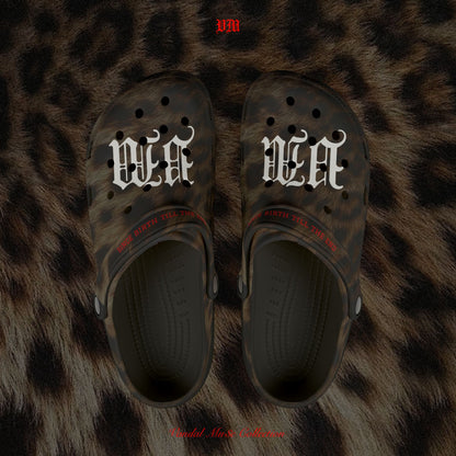 VandalMu$e Leopard Print Foam Rubber Shoes