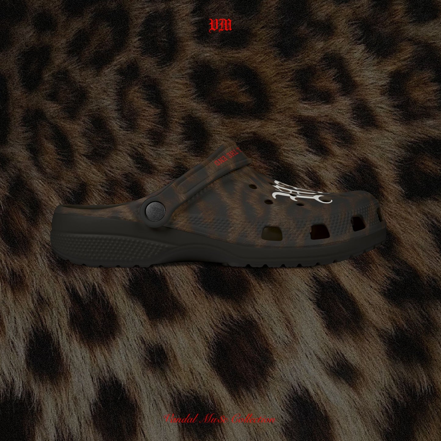VandalMu$e Leopard Print Foam Rubber Shoes