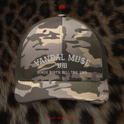 VandalMu$e Embroidered Camouflage Hat