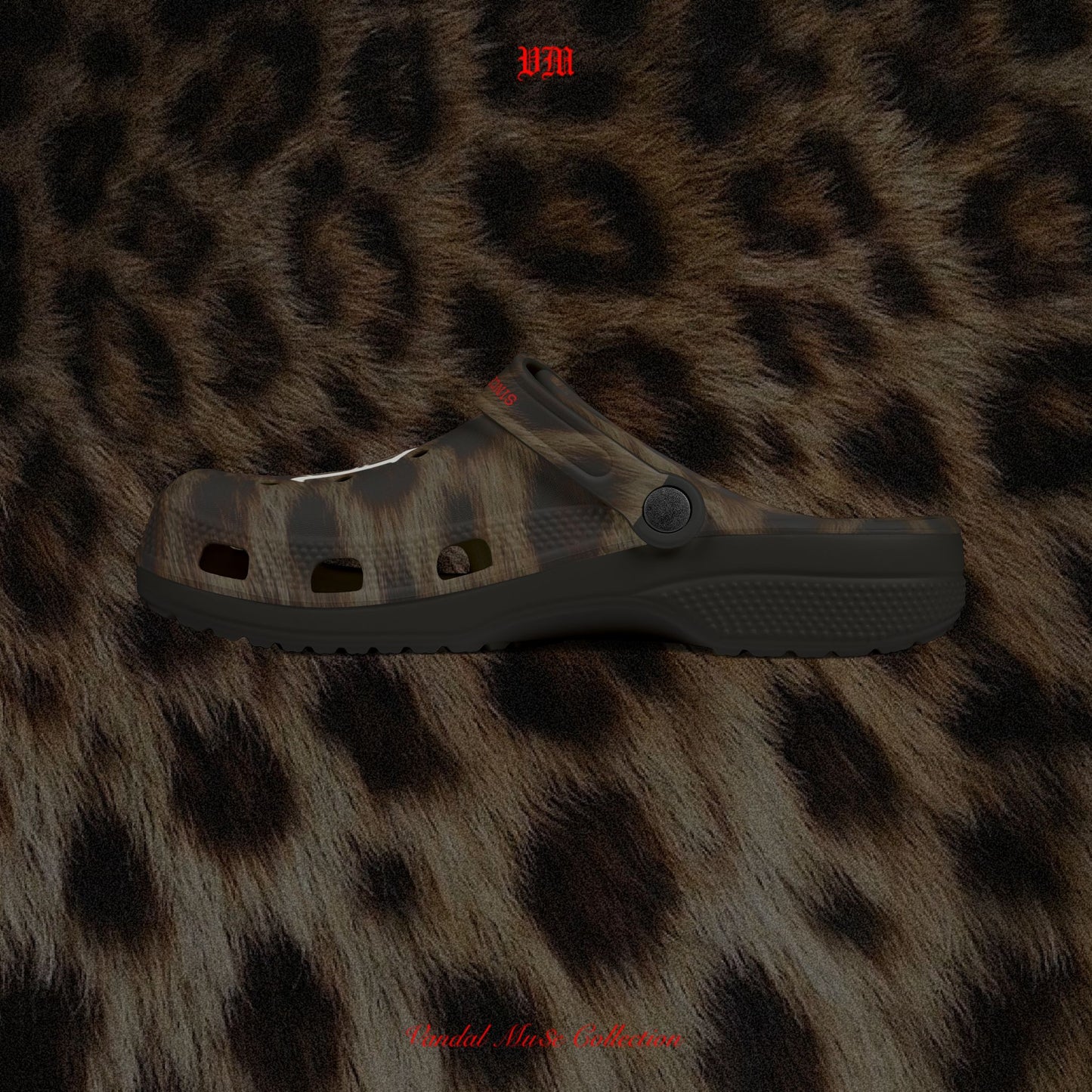 VandalMu$e Leopard Print Foam Rubber Shoes