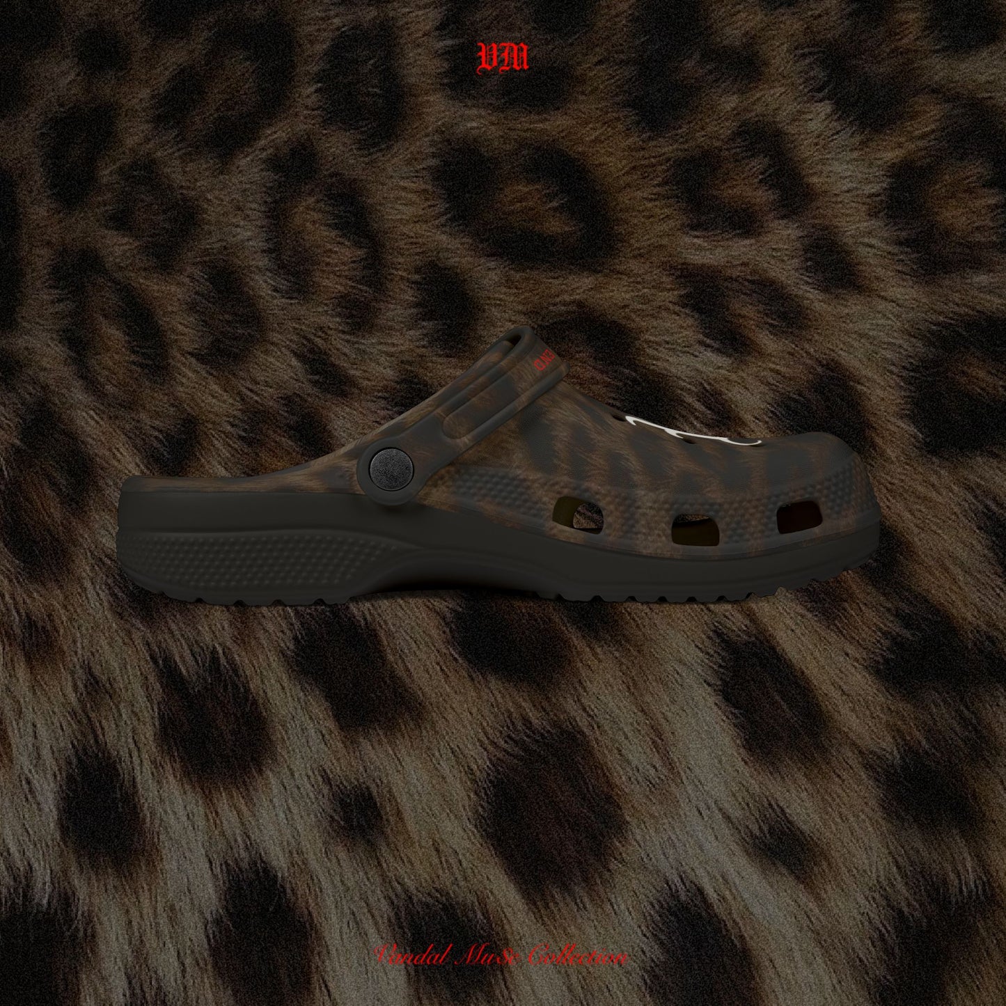VandalMu$e Leopard Print Foam Rubber Shoes
